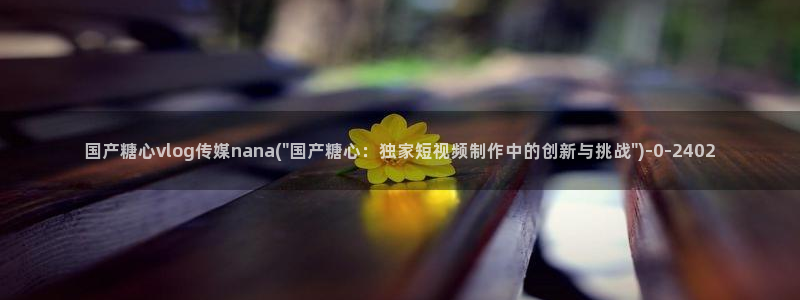 糖心vlog不用下载