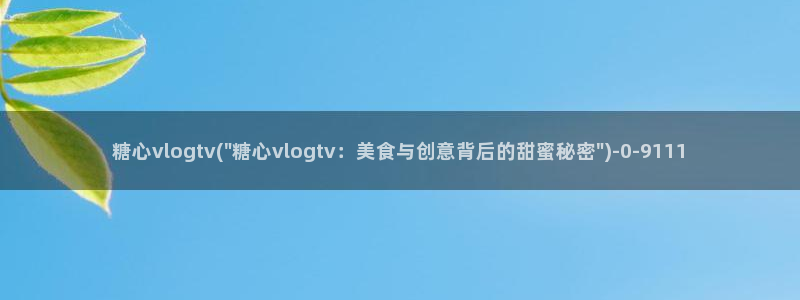 糖心vlog com